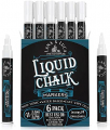 Liquid Chalk Marker Pen - White, Dry Erase for Chalkboard Signs