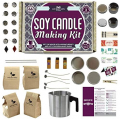 Soy Candle Making Kit for Adults and Teens (49-Piece Set) Easy to Make Essential Oil Scented Wax Candles