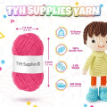 TYH Supplies 20-Pack 22 Yard Acrylic Yarn Assorted Colors Skeins - Perfect for Mini Knitting and Crochet Projects