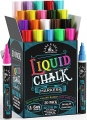 Liquid Chalk Markers for Blackboards - Bold Color Dry Erase Marker Pens - Chalk Markers for Chalkboards Signs, Windows