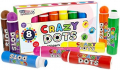 U.S. Art Supply 8 Color Crazy Dots Markers - Children's Washable Easy Grip Non-Toxic Paint Marker Daubers