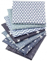 Aubliss 50pcs 100% Cotton Fabric Bundle 9.84