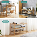 viewcare 3-Tier Free Standing Shoe Racks, Stackable | Beautiful | Natural | Functional | Sturdy