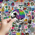 Trippy Stickers 100 PCS Psychedelic Stickers for Adults,Trippy Accessories Stickers