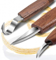 12pcs Wood Carving Tools Set-WAYCOM Hook Carving Knife,Detail Wood Knife