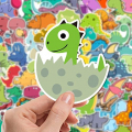 100 Pieces Dinosaur Stickers Vinyl Waterproof Cute Decals for Water Bottle, Hydro Flasks