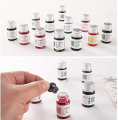 24 Colors Calligraphy Ink Set, Calligraphy Fountain Glass Dip Pen Color Ink Caligrapher Pen Ink Bottle Set