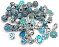 YIQIFLY 40pcs Jewelry Making Charms Rhinesotone Beads Assorted Colors and Styles Randomly (02)