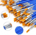 AROIC Paint Brushes Set ,120 pcs Nylon Hair Brushes for Acrylic Oil Watercolor Artist Professional Painting Kits