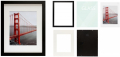 11x14 Black Picture Frames - Made to Display Pictures 8x10 with Mat or 11x14 Without Mat