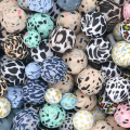 Scyagolila 50Pcs Silicone Loose Beads, DIY Necklace Bracelet Beads for Craft Set Jewelry