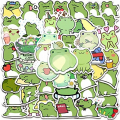 50 Pieces Frog Stickers Cartoon Vinyl Waterproof Stickers for Laptop,Guitar