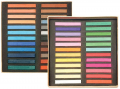 Charvin Artist Colored Chalk Pastels (Set of 48) - Water Soluble, Assorted Pastel Color Sticks for Wet