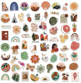 Boho Stickers, 200 Pcs Vintage Aesthetic Stickers for Water Bottle