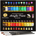 Acrylic Paint Set Color Paint Kit For Artists & Beginners Craft Paints for Paper,Canvas