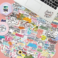 300pcs Inspirational Scrapbook Stickers for Teens, Students