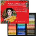 VIOLETTO Non Toxic Soft Oil Pastels Set for Professionals - Square Chalk pastel Assorted Colors (48-Colors)