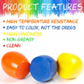 Palm Grip Crayons Set 9 Colors, Egg-Shaped