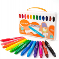 12 Colors Washable Silky Crayons for Toddlers