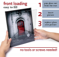 Mantello Front Loading Black Picture Frame 8x10 - Set of 6