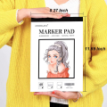 Marker Paper Sketchbook, Bleedproof Art Marker Pad, (8.27 X 11.69) Inch, White, 40 Sheets