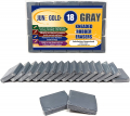 June Gold Kneaded Rubber Erasers, Gray, 18 Pack