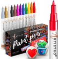 Artistro Set of 12 Acrylic Paint Markers Extra-fine Tip
