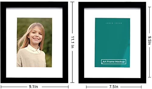 Picrit 8x10 Picture Frame Set of 4, Made of High Definition Real Glass