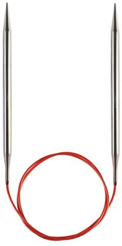 ChiaoGoo Red Lace Circular 32 inch (81cm) Stainless Steel Knitting Needle Size US 6 (4mm) 7032-6
