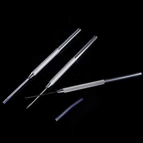 Senkary 6 Pieces Clay Ceramic Needle Detail Tools and Feather Wire Texture Tool for Clay Pottery Sculpting