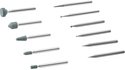 Dremel 729-01 Carving & Engraving Rotary Tool Accessories Kit, 11-Piece Assorted Set - Perfect for Use On Wood