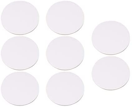 HEALLILY 8pcs Round Painting Canvas Panel Canvas Painting Boards