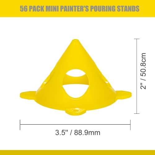 KATA 56Pack Painting Stands,Mini Cone Paint Stands for Canvas and Door Risers Support
