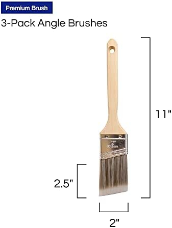Pro Grade - Paint Brushes - 3Ea - Paint Brush Set