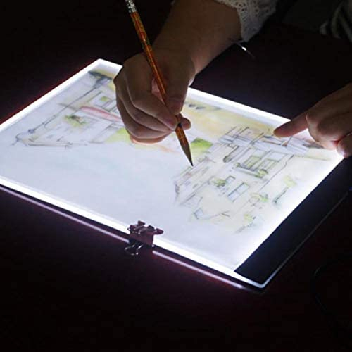 WarmShine A5 Size LED Light Box Ultra-Thin Portable Tracer LED Artcraft Tracing Light Pad Light Box 3 Level Brightness for Artists Drawing Sketching Animation and 5D DIY Diamond Painting