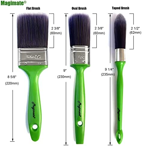 Magimate Stain Brushes for Chalk Paint Wood, Cabinet