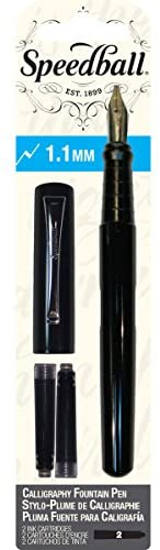 Speedball 002900 Calligraphy Fountain Pen 1.1mm - Fountain Pen - 1.1mm - Black Ink
