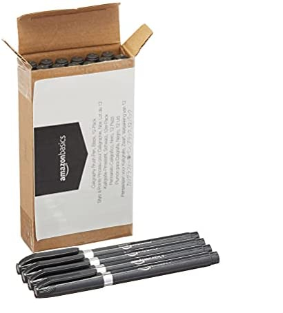 Amazon Basics Calligraphy Brush Pen, Black