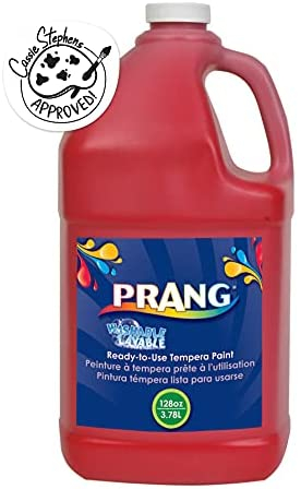 PRANG Ready-to-Use Washable Tempera Paint, 1 Gallon Bottle