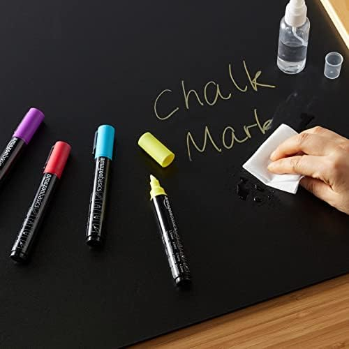 Amazon Basics Bullet/Chisel Reversible Tip Chalk Markers, Bold Point