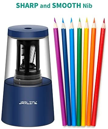 JARLINK Electric Pencil Sharpener, Heavy Duty Helical Blade for No.2/Colored Pencils(6-8mm)