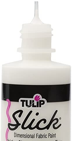 Tulip Dimensional Fabric Paint 4 oz Slick White 3 Pack, 4 Fl Oz (Pack of 3)