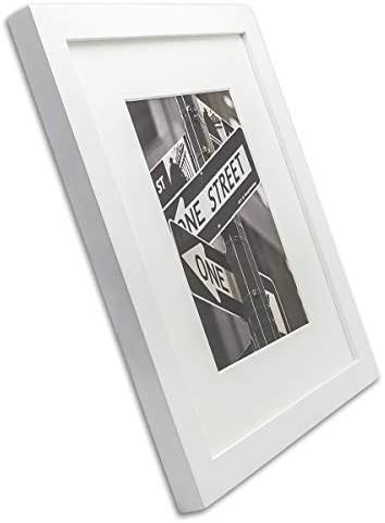 The Display Guys 16x20 White Picture Frame - Solid Pine Wood, Tempered Glass