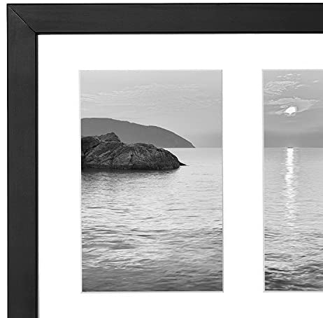 Americanflat 8x14 Inch Collage Picture Frame - Display Three 4x6 Inch Photos on Your Wall - Perfect As a Family Collage Picture Frame