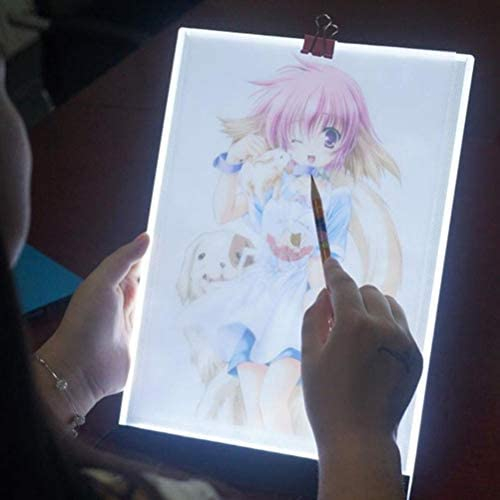 WarmShine A5 Size LED Light Box Ultra-Thin Portable Tracer LED Artcraft Tracing Light Pad Light Box 3 Level Brightness for Artists Drawing Sketching Animation and 5D DIY Diamond Painting