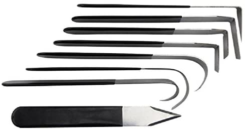8 Pack Metal Clay Carving Knife ，Pottery Tools ，Clay Hand Tools，Craft Trim Artist，Ceramic Tools Set Engraving, Shaping