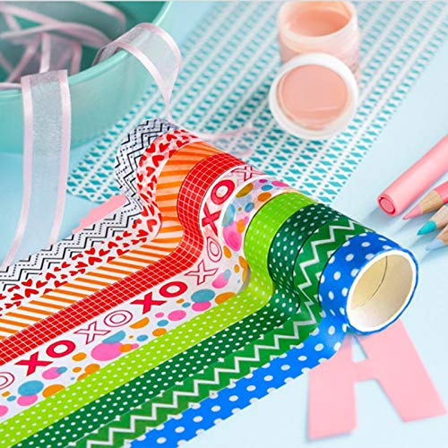 60 Rolls Washi Tape Set, Decorative Colored Tape for Scrapbooking Supplies
