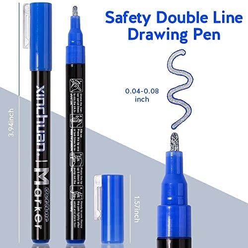Outline Marker Pens,Metallic Markers