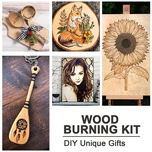 116pcs Wood Burning Kit, Professional Wood Burning Tool with Soldering