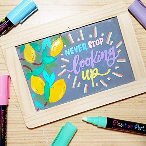 Positive Art Liquid Chalk Markers 30 Colors Bright Colors, Painting and Drawing For Kids and Adults